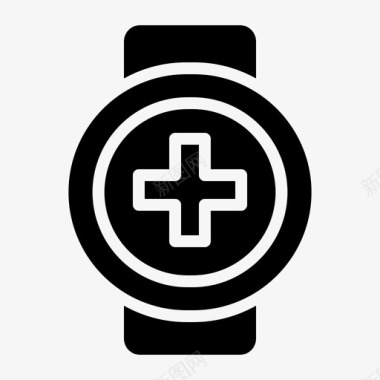 手表智能手表医疗保健图标图标