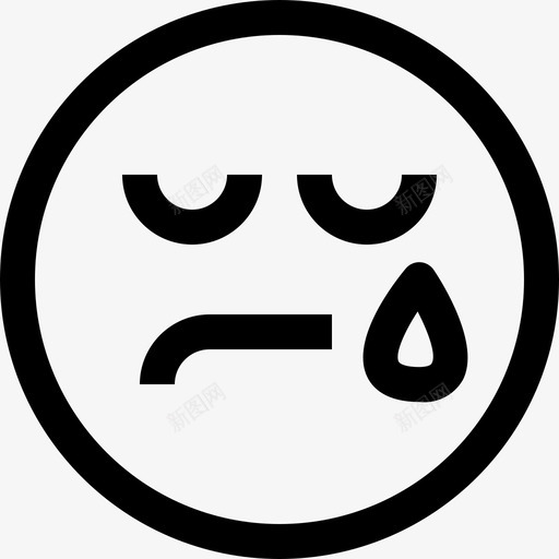 悲伤情绪化直率图标svg_新图网 https://ixintu.com 悲伤 情绪化 直率