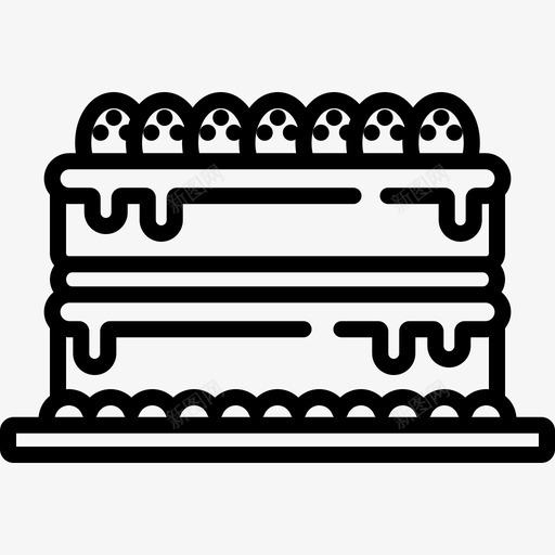 蛋糕面包房16直纹图标svg_新图网 https://ixintu.com 直纹 蛋糕 面包房16