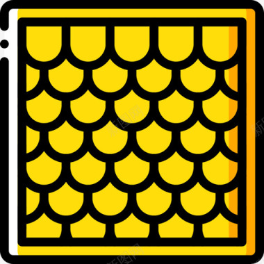 瓷砖44号结构黄色图标图标