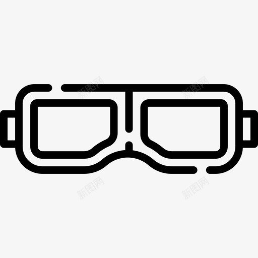 眼罩彩弹5直线型图标svg_新图网 https://ixintu.com 彩弹5 直线型 眼罩