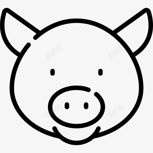 猪农业5直系图标svg_新图网 https://ixintu.com 农业5 猪 直系
