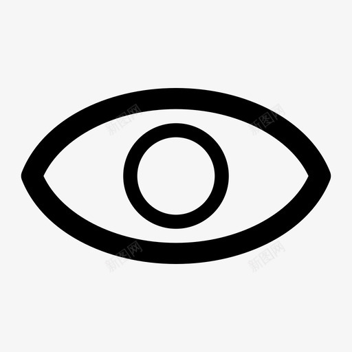 眼睛眼球瞳孔图标svg_新图网 https://ixintu.com 看 眼球 眼睛 瞳孔