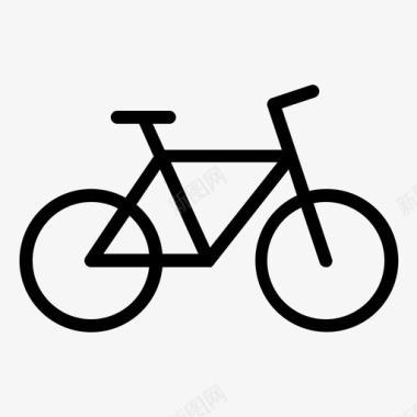 自行车旅行旅行版图标图标