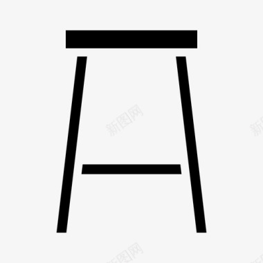 凳子吧台凳家具图标图标