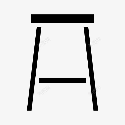 凳子吧台凳家具图标svg_新图网 https://ixintu.com 凳子 吧台凳 家具