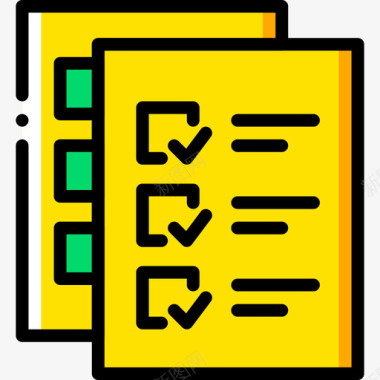 列表文件和文件夹12黄色图标图标