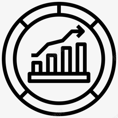 统计商业和金融图表图表图标图标