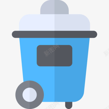 垃圾箱城市元素9平面图标图标