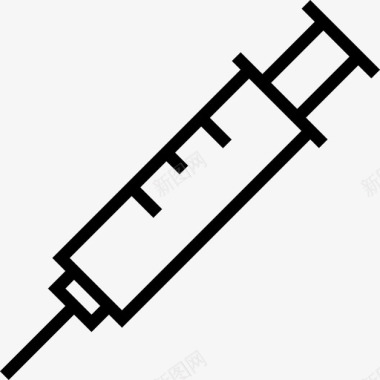 注射医疗卫生3线性图标图标