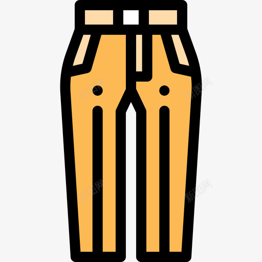 裤装秋衣6件线条色图标svg_新图网 https://ixintu.com 秋衣6件 线条色 裤装