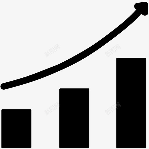 增长图发展增长图标svg_新图网 https://ixintu.com 上升 利润 发展 增长 增长图 正