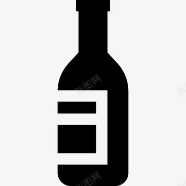 酒瓶意大利5装满图标图标