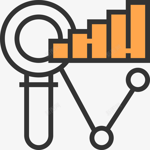 分析数据可视化黄影图标svg_新图网 https://ixintu.com 分析 数据可视化 黄影