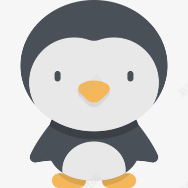 企鹅kawaii动物2扁平图标图标