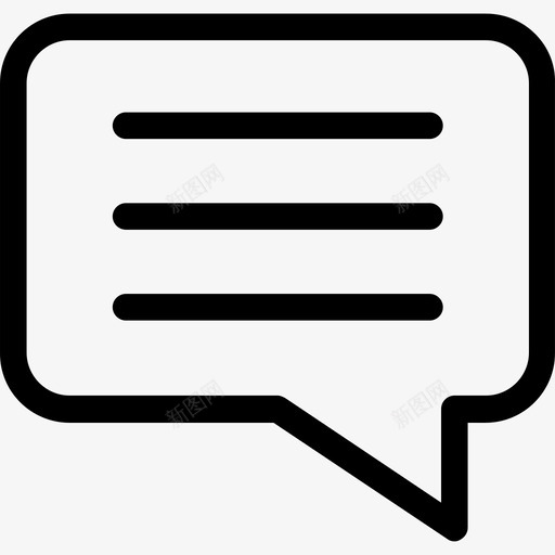 聊天接口30线性图标svg_新图网 https://ixintu.com 接口30 线性 聊天