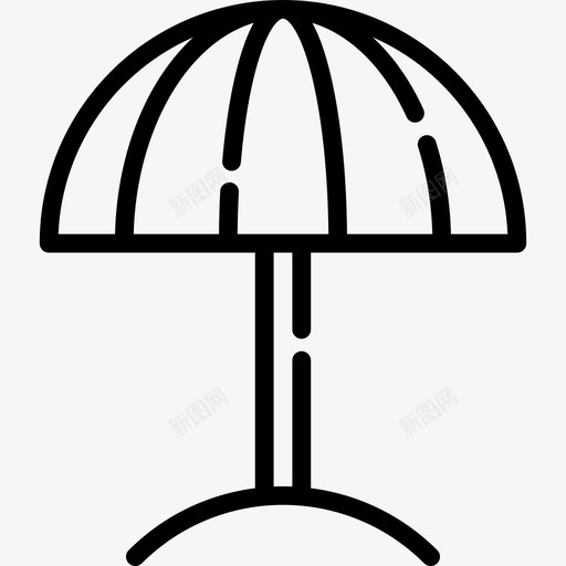 太阳伞暑假9直线型图标svg_新图网 https://ixintu.com 太阳伞 暑假9 直线型