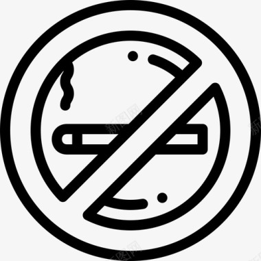 禁烟健康生活10直系图标图标