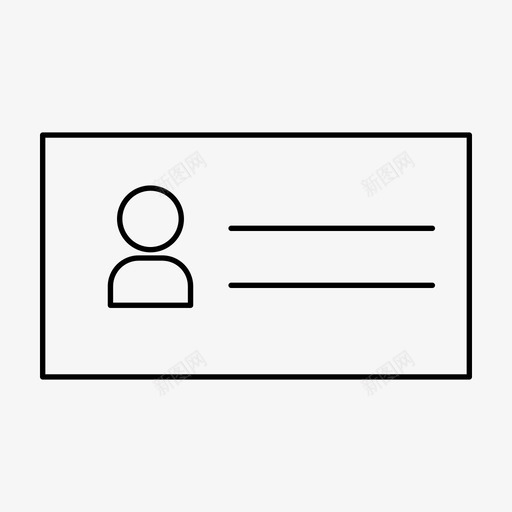 身份证个性营销图标svg_新图网 https://ixintu.com 个性 网页设计大纲 营销 身份证