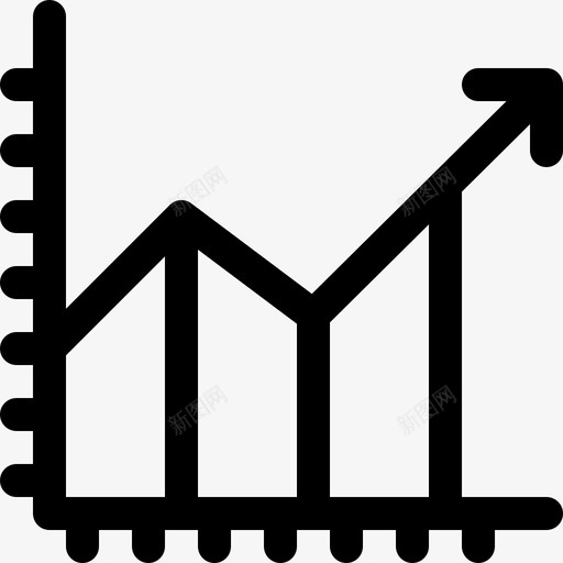 条形图信息图元素6线性图标svg_新图网 https://ixintu.com 信息图元素6 条形图 线性