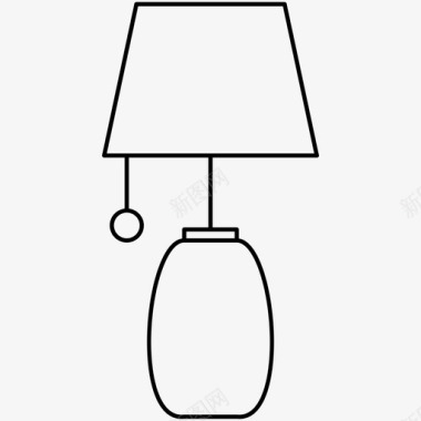 台灯灯日常用品图标图标