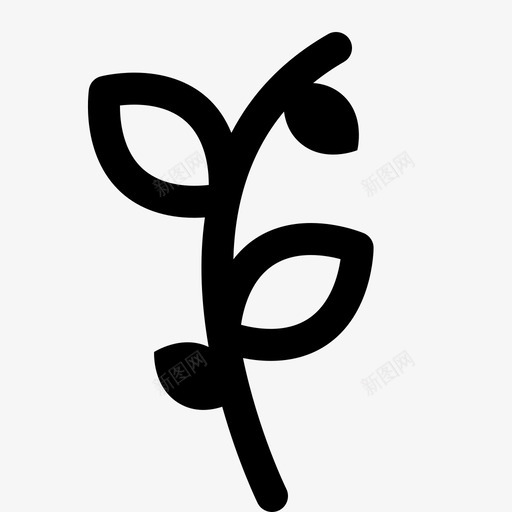发芽农业秋天图标svg_新图网 https://ixintu.com 农业 冬天 发芽 植物 秋天