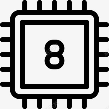 Cpuit组件线性图标图标