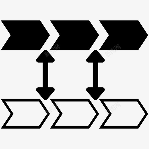 流程转型业务变革图标svg_新图网 https://ixintu.com 业务 变革 实施 流程转型