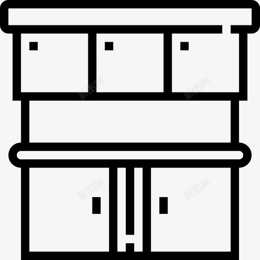 衣柜家装2线性图标svg_新图网 https://ixintu.com 家装2 线性 衣柜