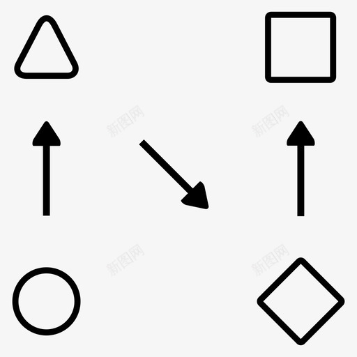 策略流程规划图标svg_新图网 https://ixintu.com 流程 策略 规划 项目