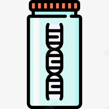 Dna医学47线状颜色图标图标