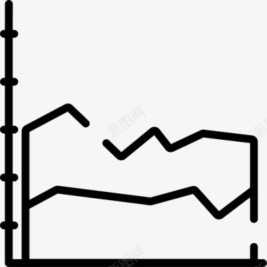 折线图信息图4线性图标图标