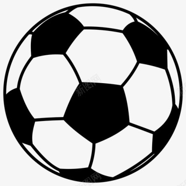 足球球体运动图标图标