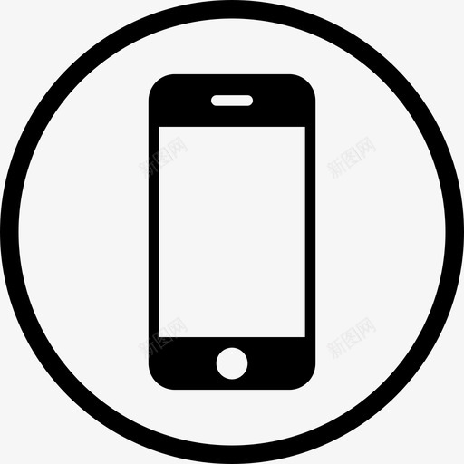 手机认证-带圈svg_新图网 https://ixintu.com 手机认证-带圈