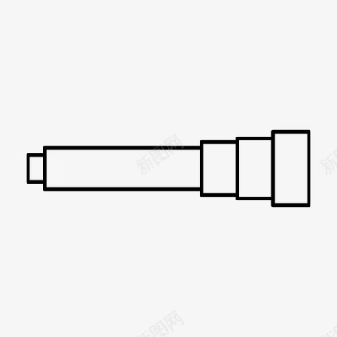 望远镜物理科学图标图标