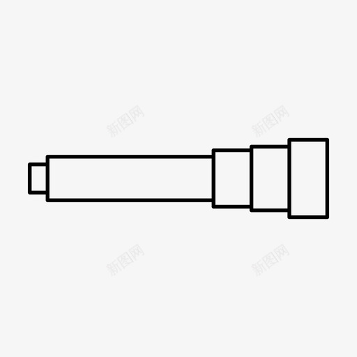 望远镜物理科学图标svg_新图网 https://ixintu.com 太空 学校 搜索 教育 望远镜 物理 科学