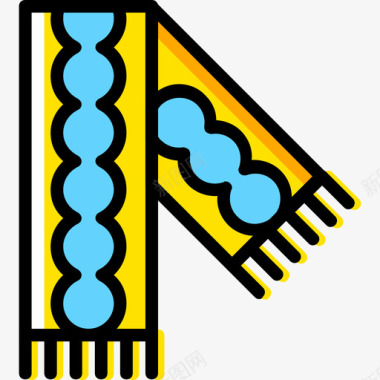 围巾男士配件4黄色图标图标