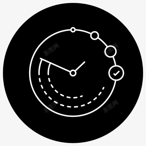 时间管理闹钟商务图标svg_新图网 https://ixintu.com 商务 圈填充商业营销图标 时钟 时间管理 营销 闹钟