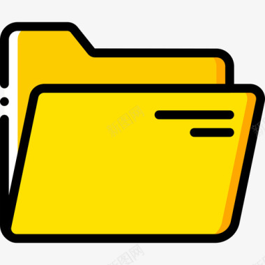 文件夹文件和文件夹12黄色图标图标