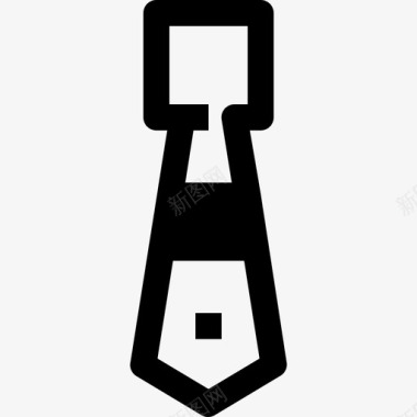 领带衣服2直线型图标图标