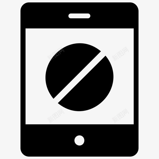 手机受限手机手机禁止图标svg_新图网 https://ixintu.com 保存世界字形图标 手机 手机受限 手机禁止 智能手机 禁止 触摸屏