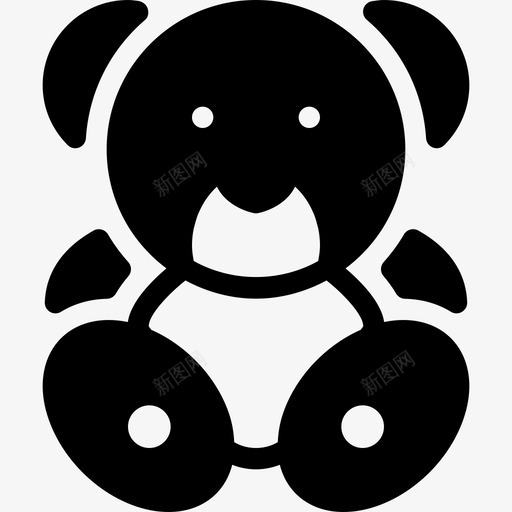 泰迪熊婴儿4填充物图标svg_新图网 https://ixintu.com 填充物 婴儿4 泰迪熊