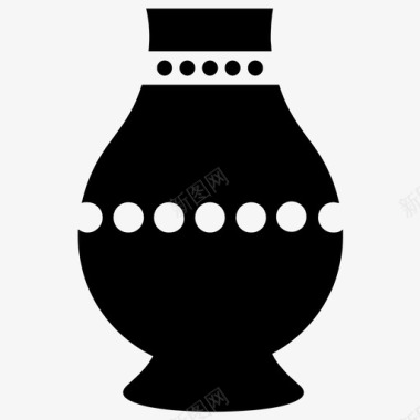 陶瓷壶陶罐陶器图标图标