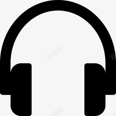 耳机音乐音频2填充图标图标