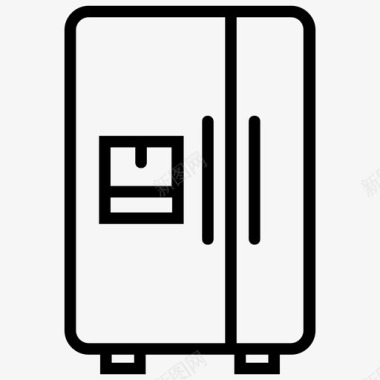 冰箱橱柜壁橱图标图标
