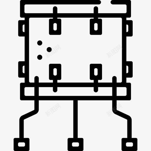 鼓音乐21线性图标svg_新图网 https://ixintu.com 线性 音乐21 鼓