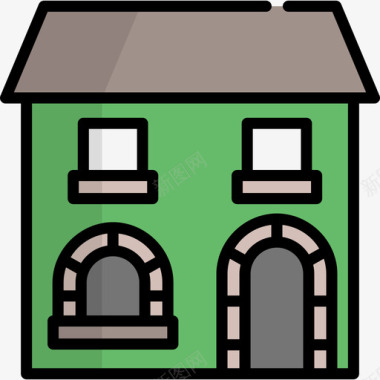 房屋房屋类型线型颜色图标图标