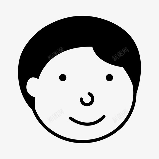 快乐男孩化身表情图标svg_新图网 https://ixintu.com 化身 幼儿园 微笑 快乐男孩 淘气 表情