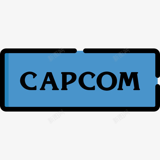 Capcom视频游戏徽标2线性颜色图标svg_新图网 https://ixintu.com Capcom 线性颜色 视频游戏徽标2