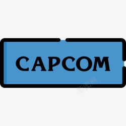 CAPCOMCapcom视频游戏徽标2线性颜色图标高清图片